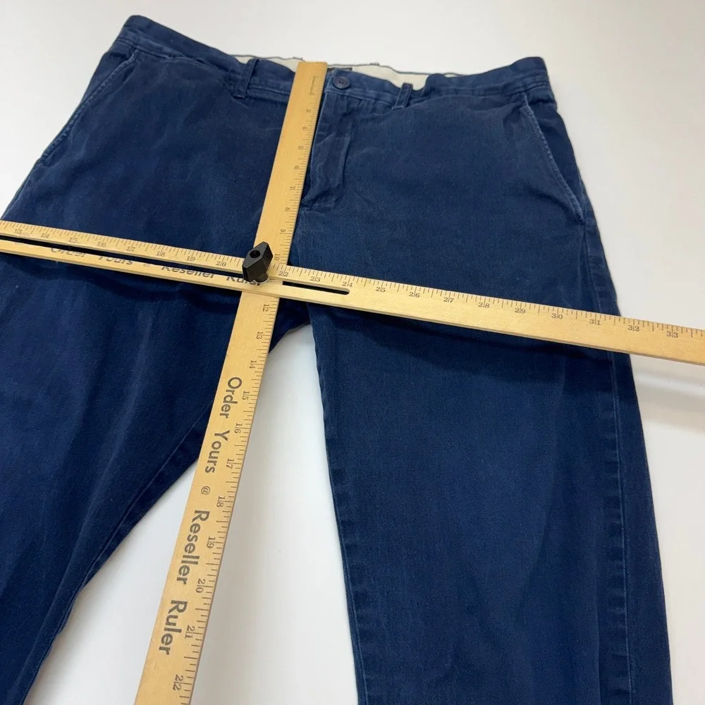 J Crew 484 Pants Mens 33x30 Navy Blue Preppy Classic Workwear